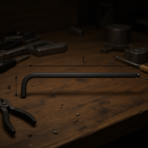 Hex Key L Shape 280 Mm Length A Size Metric <b>Tool</b> For <b>Precision</b> Use - Product Image 3