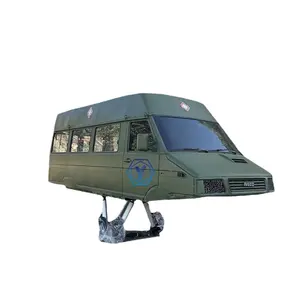 Military Indoor Sports Driving Simulator Automatic 6 Dof RacingAmbulance Simulation