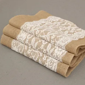 30*275cm Lace Jute Table Runner Party Supplies Wedding Decoration Table Runner