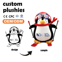 Facoty personnalisé fait événement cadeau doux peluche mignon peluche antarctique pingouin en peluche animaux jouets pingouin