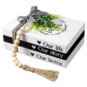 Wooden craft ornaments, cross-border creative set, <b>folding</b> <b>box</b>, fake book decoration, solid wood cafe desktop ornaments - Product Image 5
