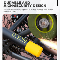 Antivol de vélo CR2 longue durée avec alarme 120 dB en acier trempé pour la sécurité des vélos électriques et des VTT