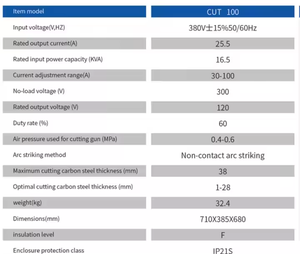 Cortadora industrial de alta potencia de 100A, manual, de plasma, con tecnología IGBT Cut100. - Product Image 4
