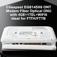 Módem ONT X-PON POE EG8145X6 Económico, Fibra Óptica ONU con 4GE+1TEL+WiFi6 para FTTH/FTTB
