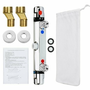 Современный настенный латунный термостатический смеситель для душа - Product Image 2
