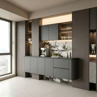 Aparador de Estilo Italiano de Lujo, de Roble Macizo, Independiente, Multifuncional, con Cajones, Ecológico, de Gran Capacidad, Personalizable, con Buffet