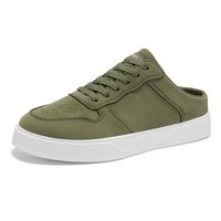 Chaussures décontractées pour hommes à lacets avec doublure en maille, tige en tissu, semelle extérieure en PVC, grande taille, collection printemps
