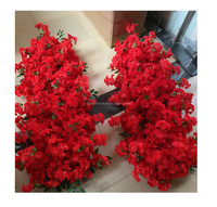 Karangan Bunga Sakura Merah Pernikahan Menggantung Bunga Karangan Bunga Buatan Bunga Sakura