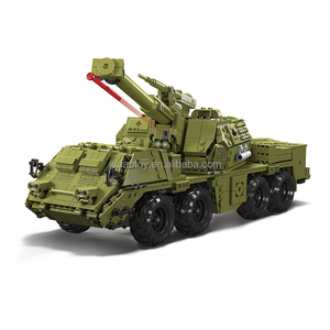 Mould King 20031 Set di Blocchi da Costruzione per Cannone Militare Elettrico Semovente, Puzzle con Controllo Remoto APP, Giocattoli Educativi MOC - Product Image 1