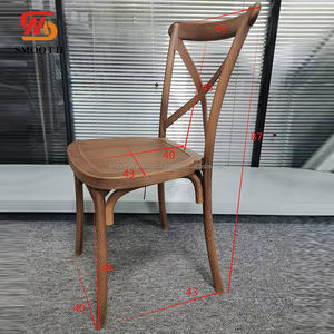 Promotion de mariage en plein air lisse chaises en résine durable style jardin empilable banquet vintage mariage croisé chaises à vendre - Product Image 2