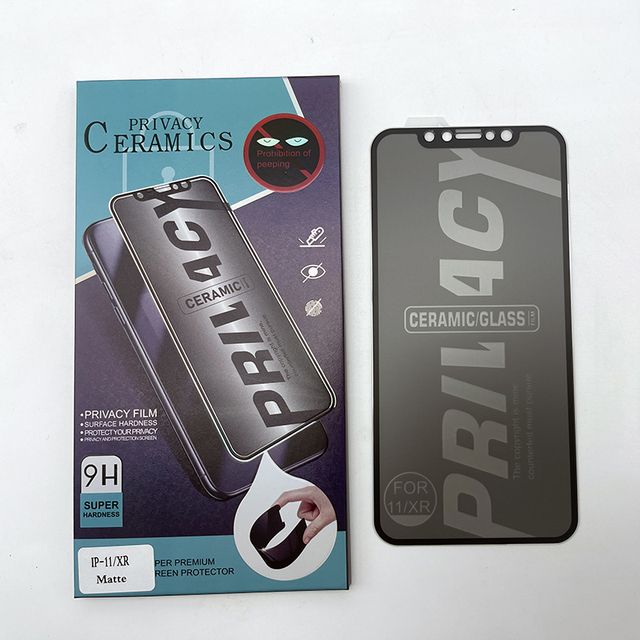 Factory Supply Privacy Screen Protector Anti Spy Privacy Ceramic Film Mobile Screen Protector for Iphone/Samsung/Huawei