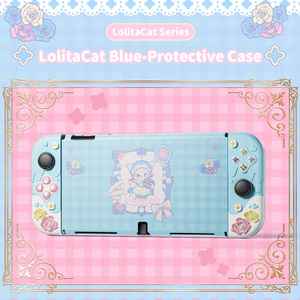 เคสป้องกันรอยขีดข่วน BJBT Lolita Cat Series แบบสัมผัสนุ่มน้ำหนักเบาสำหรับ Nintendo Switch 2 และ Switch OLED - Product Image 1