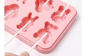 Molde <span class=keywords><strong>de</strong></span> Silicona <span class=keywords><strong>de</strong></span> Alta Calidad para Piruletas <span class=keywords><strong>con</strong></span> Diseño <span class=keywords><strong>de</strong></span> Cabezas <span class=keywords><strong>de</strong></span> Animales <span class=keywords><strong>de</strong></span> 8 Orificios Herramienta para Hacer <span class=keywords><strong>Chocolate</strong></span> y Dulces a Mano DIY - Product Image 4