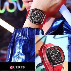 Curren 8443 Men's Calendar <b>Watch</b> Tape Quartz Six Pin <b>Watch</b> Sports Men's <b>Watch</b> - Product Image 2