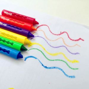 Crayons de bain lavables pour bébé, 6 couleurs, non toxiques, effaçables pour enfants - Product Image 2