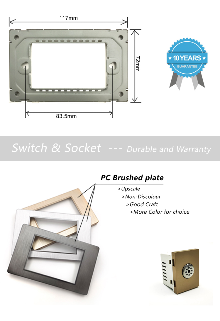 America style floor family 110V 220V lighting on off voice control wall switch