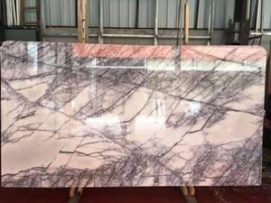 Marbre <span class=keywords><strong>blanc</strong></span> <span class=keywords><strong>lilas</strong></span> turc pour table à manger, comptoir de cuisine en marbre, carrelage de sol, dalle de pierre, panneau mural - Product Image 2