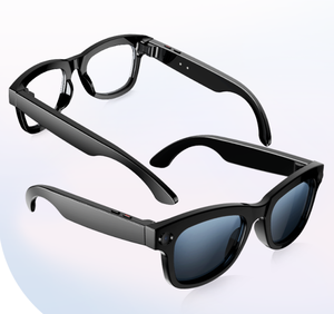 Lunettes Intelligentes IA M01 Pro avec Caméra 8MP, Vidéo 1200P, Traduction en Temps Réel, ChatGPT, Réduction de Bruit ENC, Contrôle Tactile via App, Portables - Product Image 1