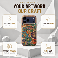 Étui en liège pour iPhone 18 Pro, Coque 17 Pro Max 16 15 14 avec cadre métallique pour appareil photo, Bouton IA pour appareil photo, Support de charge magnétique sans fil N52