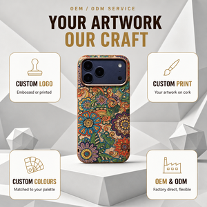 เคสโทรศัพท์ iPhone 18 Pro, 17 Pro Max, 16, 15, 14 รุ่น Cork พร้อมกรอบโลหะป้องกันกล้อง ปุ่ม AI ป้องกันกล้อง และที่ยึดแม่เหล็ก N52 รองรับการชาร์จไร้สาย - Product Image 4