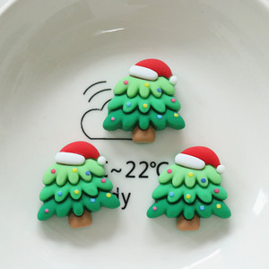 CHENXI Breloques en résine de Noël de haute qualité, pendentifs plats faits à la main en forme de Père Noël, accessoires DIY pour cheveux - Product Image 6