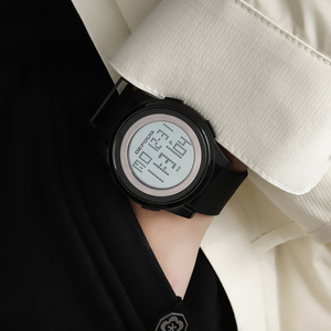 Montre de sport numérique ultra-fine minimaliste pour homme, résistante à l'eau, grand <span class=keywords><strong>écran</strong></span> LED rétroéclairé, alarme, date, <span class=keywords><strong>chronomètre</strong></span>, utilisation <span class=keywords><strong>en</strong></span> extérieur - Product Image 5