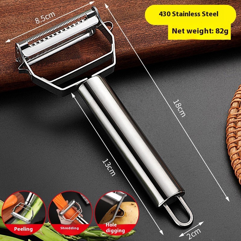 Triangular handle peeler and grater