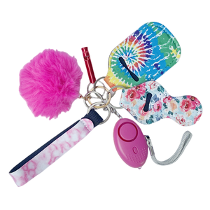 Conjunto de llavero de autodefensa, suministros de autodefensa, minijuego de sentadillas para Rotura de ventana para mujer, traje de spray de autodefensa - Product Image 4