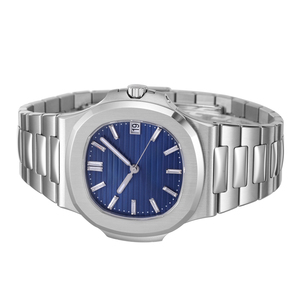 Meilleure Vente Montre Automatique Classique Moderne pour Homme avec Lunette Octogonale et Bracelet en Acier Intégré, Montre-Bracelet Sophistiquée à Remontage Automatique - Product Image 3