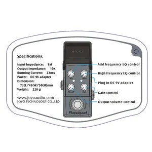 JOYO Pédale <span class=keywords><strong>d</strong></span>'effet <span class=keywords><strong>guitare</strong></span> overdrive à tête métallique JF-315 True Bypass Metal Sound Pédale de simulation <span class=keywords><strong>d</strong></span>'<span class=keywords><strong>ampli</strong></span> <span class=keywords><strong>guitare</strong></span> électrique - Product Image 6