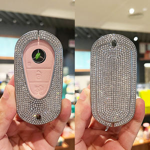 Housse de porte-clé<span class=keywords><strong>s</strong></span> pour Mercedes Benz porte-clé<span class=keywords><strong>s</strong></span> housse avec porte-clé<span class=keywords><strong>s</strong></span> diamant coque de clé de voiture - Product Image 5