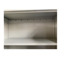 Armoire de rangement en métal, meuble de bureau, armoire de remplissage en acier, sans porte, 4 étagères réglables