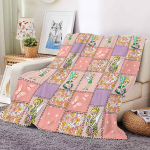 Couverture en flanelle douce à imprimé Forêt Magique <span class=keywords><strong>de</strong></span> <span class=keywords><strong>Contes</strong></span> <span class=keywords><strong>de</strong></span> Fées pour la décoration <span class=keywords><strong>de</strong></span> chambre d'enfants et <span class=keywords><strong>de</strong></span> filles, plaid douillet et chaud en polaire - Product Image 1
