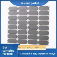 Support de téléphone portable en silicone gris antichoc et anti-collision avec adhésif simple face et patin antidérapant – Fourniture directe usine