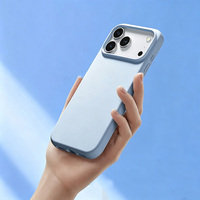 Coque de téléphone en silicone liquide premium, chargement sans fil magnétique, protection antichoc, couleur originale pour iPhone 18 Pro Max