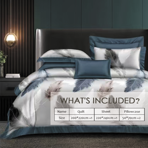 Phong cách hiện đại 4-Piece Twill Quilt <span class=keywords><strong>Set</strong></span> với màu sắc tươi sáng Polyester điền Mô hình nhà máy để sử dụng nhà - Product Image 4