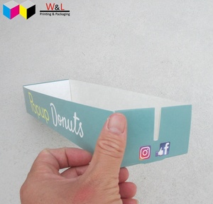 Plateau d'emballage recyclable à emporter à emporter <span class=keywords><strong>aller</strong></span> à 100% papier kraft de qualité alimentaire churros hot dog maïs chien - Product Image 3