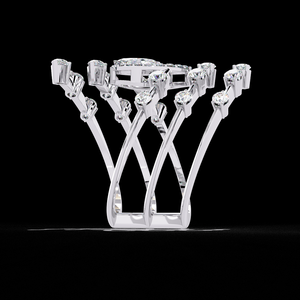 Bague de fiançailles en or 14 carats personnalisable de qualité supérieure, clarté VVS, diamant de laboratoire de forme poire, écologique, bijoux de mariée en provenance d'Inde - Product Image 4