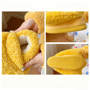 Personnalisé femmes en peluche patte de canard maison pantoufles hiver dessin animé intérieur animal chaud maison pantoufles chaussures Chancletas peluche pantoufle - Product Image 2