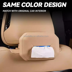 Boîte de rangement en silicone pour mouchoirs de siège arrière de voiture, support de mouchoirs pour appuie-tête, pour accessoires BYD Leopard 8 2025 – Vente chaude - Product Image 3
