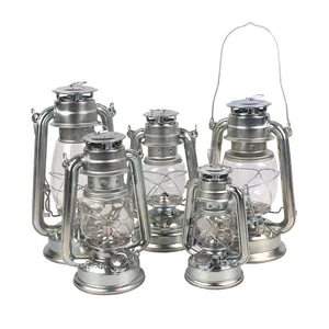 Lanterne électrique kerosene en métal, lanterne suspendue, luminaire décoratif d'extérieur