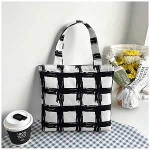 Bolsa de Lona Personalizada, Bolsa de Mano Multicolor Cuadrada, Embalaje Informal General con Impresión de Logotipo, Venta al por Mayor, Graffiti DIY - Product Image 3