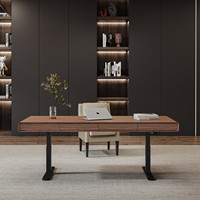 Bureau de travail multifonctionnel en bois massif, ergonomique, sur mesure, avec hauteur réglable et capacité de charge élevée