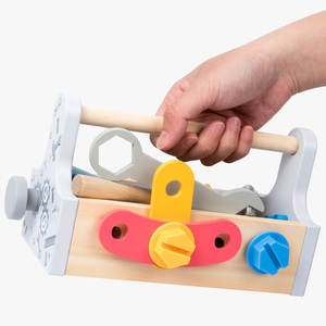 COMMIKI éducatif enfants <span class=keywords><strong>en</strong></span> <span class=keywords><strong>bois</strong></span> entretien boîte à <span class=keywords><strong>outils</strong></span> vis démontage écrou outil à main Table jouets éducatifs pour bébés garçons - Product Image 4