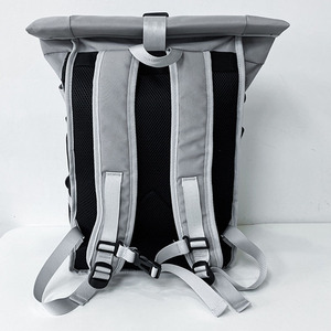 Custom Trendy Waterproof <b>Roll</b> <b>Top</b> <b>Backpack</b> Sports Travel Gym Bag <b>Laptop</b> Compartment Bags Men <b>Backpack</b> - Product Image 6