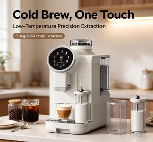 Macchina per Espresso Completamente Automatica Anbolife, 19 Bar, Macinacaffè Integrato, Touchscreen, per Latte, Cappuccino e Cold Brew - Product Image 1