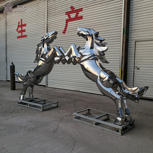 Scultura di <span class=keywords><strong>aquila</strong></span> animale in acciaio inossidabile di grande Design moderno famoso per giardino esterno - Product Image 5