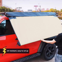 Tente de toit latérale pour GWM Tank 300 (2020-) – Protection UV, résistante à l'eau, en PU, abri de camping extérieur, fixation sur plateforme de toit