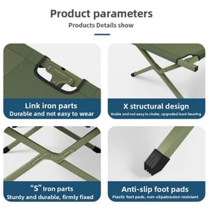 Camas Plegables Portátiles de Aleación de Aluminio para Acampar al Aire Libre, Venta al Por Mayor - Product Image 2
