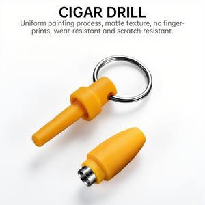 卸売 新着 精巧なシガーアクセサリーギフトセット 携帯用 鋭いラウンドカッター Vカット ドリルスーツ 喫煙初心者・プロ向け - Product Image 3
